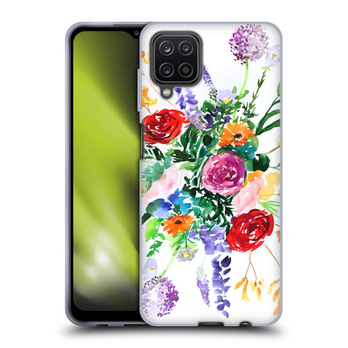 Mai Autumn Floral Garden Mandala Soft Gel Case for Samsung Galaxy A12 (2020)