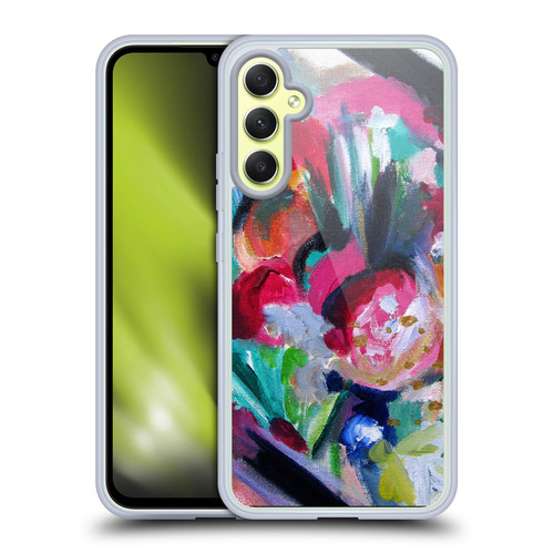 Mai Autumn Floral Garden Abstract Soft Gel Case for Samsung Galaxy A34 5G