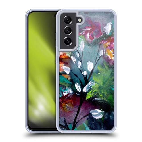 Mai Autumn Floral Garden Night Soft Gel Case for Samsung Galaxy S21 FE 5G & MagSafe