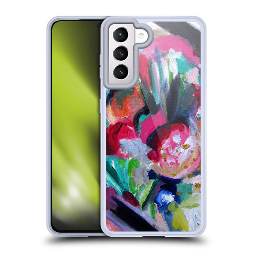 Mai Autumn Floral Garden Abstract Soft Gel Case for Samsung Galaxy S21 5G & MagSafe