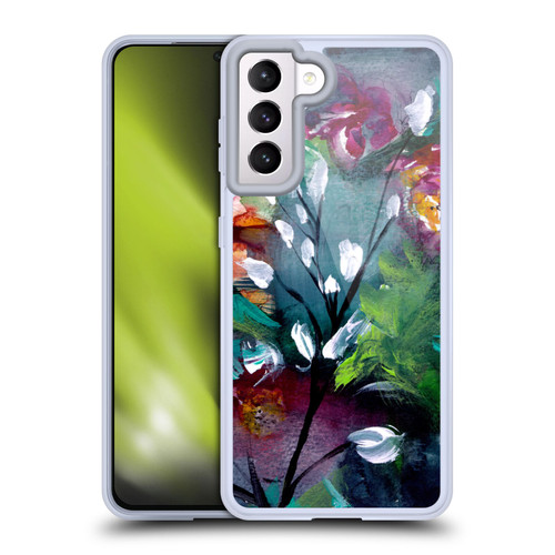 Mai Autumn Floral Garden Night Soft Gel Case for Samsung Galaxy S21 5G & MagSafe