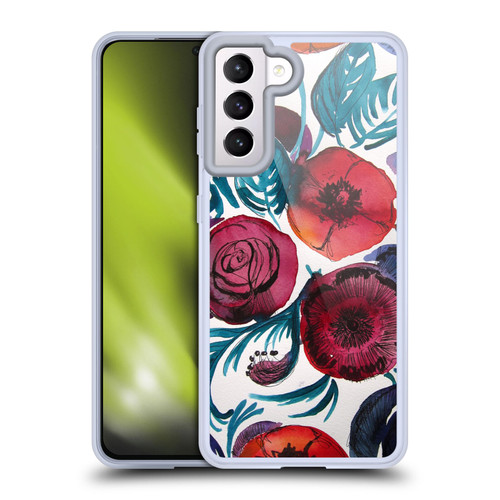 Mai Autumn Floral Garden Violetta Soft Gel Case for Samsung Galaxy S21 5G & MagSafe
