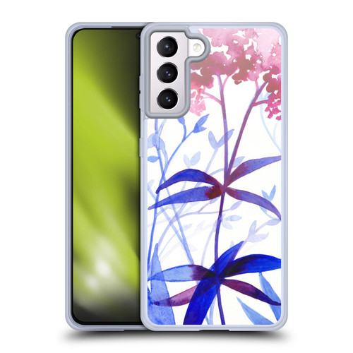 Mai Autumn Floral Garden By The Sea Soft Gel Case for Samsung Galaxy S21+ 5G & MagSafe