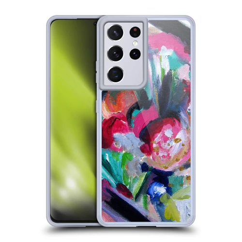 Mai Autumn Floral Garden Abstract Soft Gel Case for Samsung Galaxy S21 Ultra 5G & MagSafe