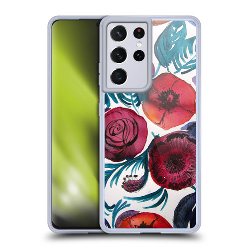 Mai Autumn Floral Garden Violetta Soft Gel Case for Samsung Galaxy S21 Ultra 5G & MagSafe