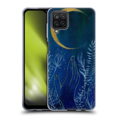 Mai Autumn Space And Sky Flower Moon Soft Gel Case for Samsung Galaxy A12 (2020)