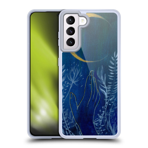 Mai Autumn Space And Sky Flower Moon Soft Gel Case for Samsung Galaxy S21 5G & MagSafe