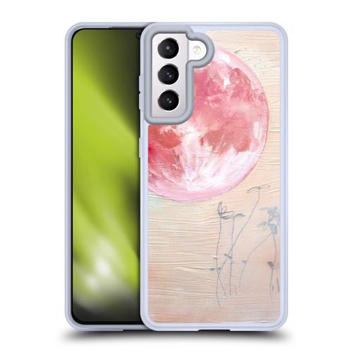 Mai Autumn Space And Sky Pink Moon Soft Gel Case for Samsung Galaxy S21 5G & MagSafe