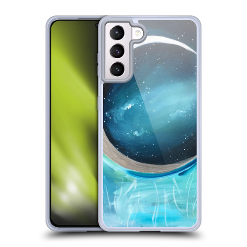 Mai Autumn Space And Sky Silver Moon Garden Soft Gel Case for Samsung Galaxy S21+ 5G & MagSafe