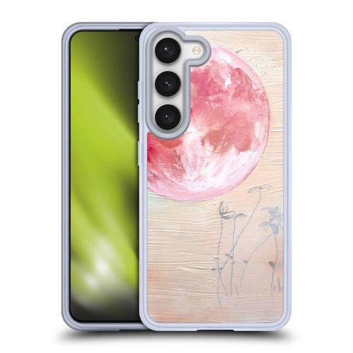 Mai Autumn Space And Sky Pink Moon Soft Gel Case for Samsung Galaxy S23 5G & MagSafe