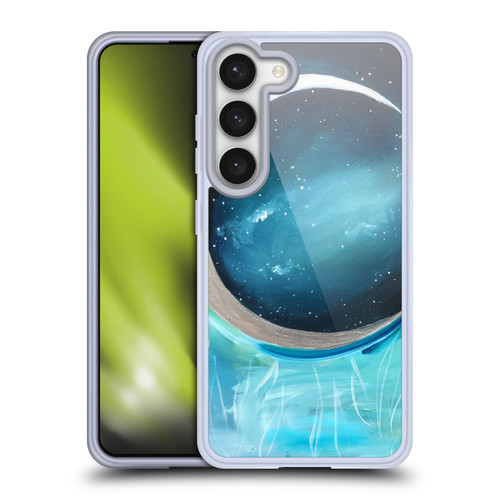 Mai Autumn Space And Sky Silver Moon Garden Soft Gel Case for Samsung Galaxy S23 5G & MagSafe