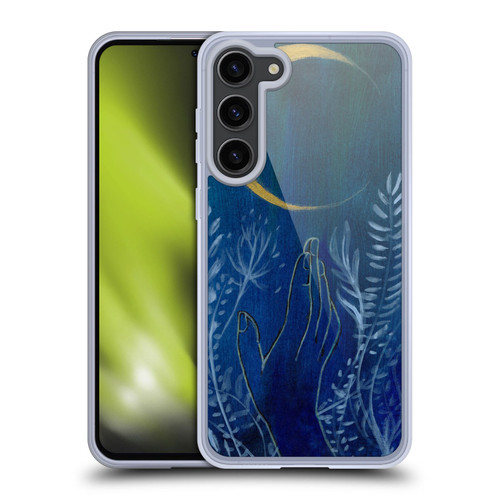 Mai Autumn Space And Sky Flower Moon Soft Gel Case for Samsung Galaxy S23+ 5G & MagSafe