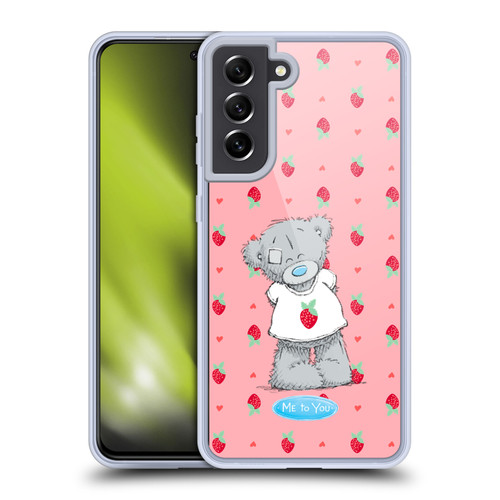 Me To You Retro Fun Strawberry Soft Gel Case for Samsung Galaxy S21 FE 5G & MagSafe