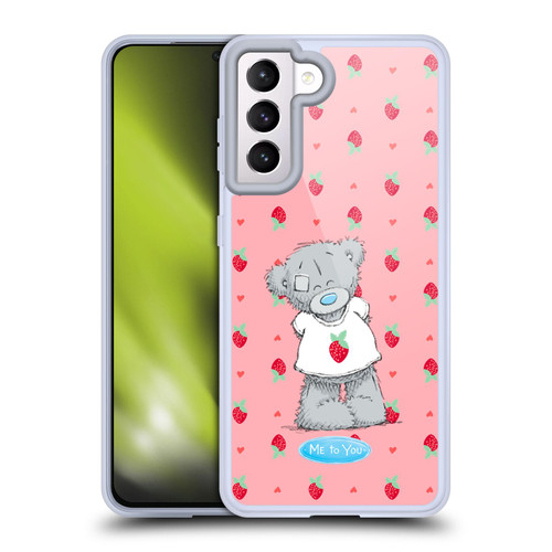 Me To You Retro Fun Strawberry Soft Gel Case for Samsung Galaxy S21 5G & MagSafe