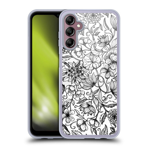 Micklyn Le Feuvre Florals 2 Hand Drawn Floral Soft Gel Case for Samsung Galaxy A14 5G
