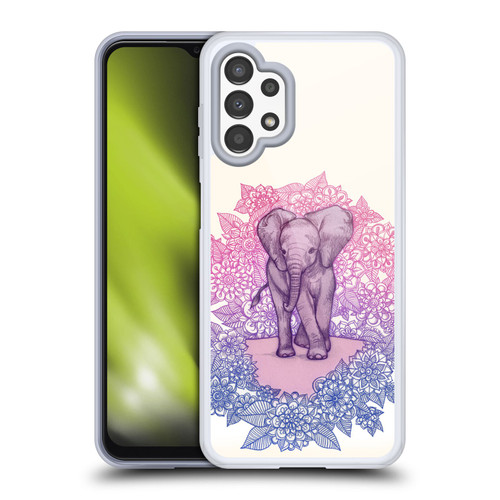 Micklyn Le Feuvre Animals Cute Baby Elephant Soft Gel Case for Samsung Galaxy A13 (2022)