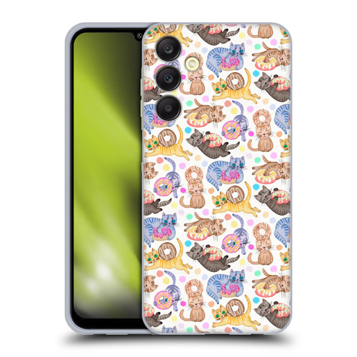 Micklyn Le Feuvre Animals Sprinkles On Donuts and Whiskers On Kittens Soft Gel Case for Samsung Galaxy A25 5G