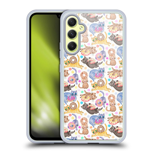 Micklyn Le Feuvre Animals Sprinkles On Donuts and Whiskers On Kittens Soft Gel Case for Samsung Galaxy A34 5G