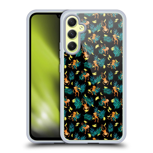 Micklyn Le Feuvre Animals Tropical Monkey Banana Soft Gel Case for Samsung Galaxy A34 5G