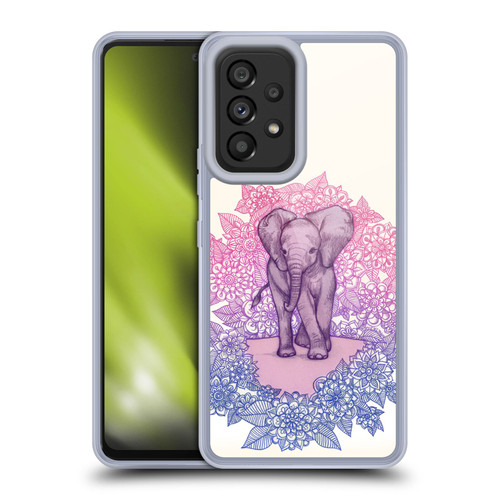 Micklyn Le Feuvre Animals Cute Baby Elephant Soft Gel Case for Samsung Galaxy A53 5G (2022)