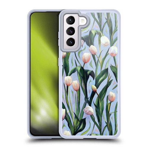 Micklyn Le Feuvre Florals 2 Waiting On The Blooming A Tulip Soft Gel Case for Samsung Galaxy S21 5G & MagSafe