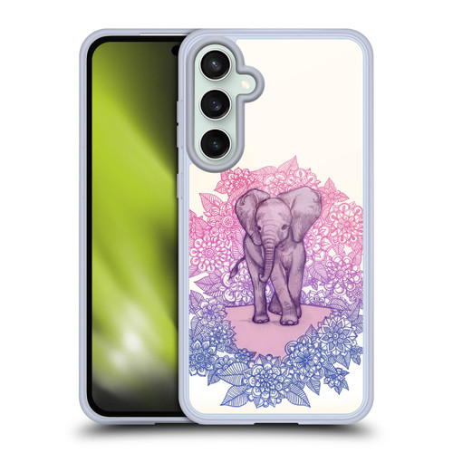 Micklyn Le Feuvre Animals Cute Baby Elephant Soft Gel Case for Samsung Galaxy S23 FE 5G & MagSafe