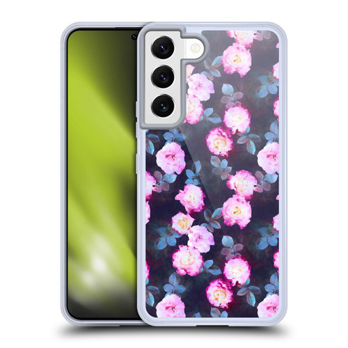 Micklyn Le Feuvre Florals 2 Twilight Roses Soft Gel Case for Samsung Galaxy S22 5G & MagSafe