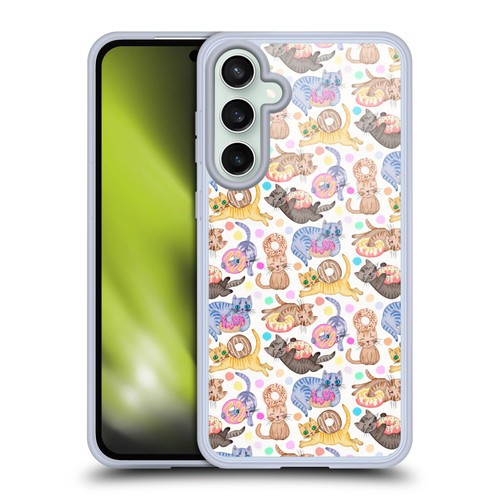 Micklyn Le Feuvre Animals Sprinkles On Donuts and Whiskers On Kittens Soft Gel Case for Samsung Galaxy S23 FE 5G & MagSafe