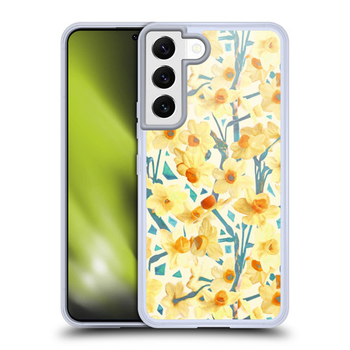 Micklyn Le Feuvre Florals 2 Yellow Jonquils Soft Gel Case for Samsung Galaxy S22 5G & MagSafe