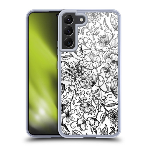 Micklyn Le Feuvre Florals 2 Hand Drawn Floral Soft Gel Case for Samsung Galaxy S22+ 5G & MagSafe