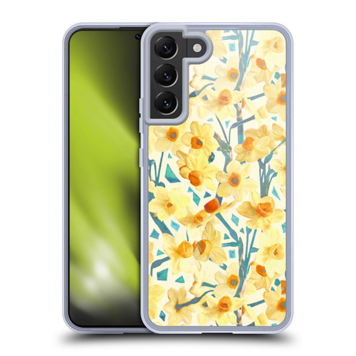 Micklyn Le Feuvre Florals 2 Yellow Jonquils Soft Gel Case for Samsung Galaxy S22+ 5G & MagSafe
