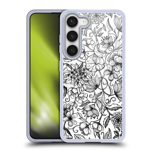 Micklyn Le Feuvre Florals 2 Hand Drawn Floral Soft Gel Case for Samsung Galaxy S23 5G & MagSafe