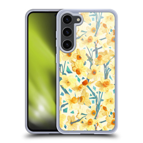 Micklyn Le Feuvre Florals 2 Yellow Jonquils Soft Gel Case for Samsung Galaxy S23+ 5G & MagSafe
