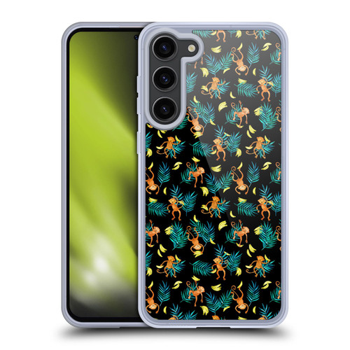 Micklyn Le Feuvre Animals Tropical Monkey Banana Soft Gel Case for Samsung Galaxy S23+ 5G & MagSafe