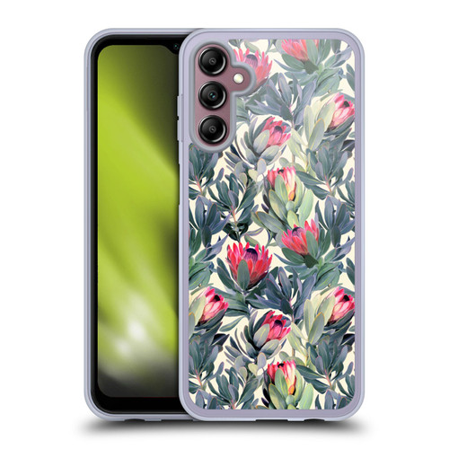 Micklyn Le Feuvre Florals Painted Protea Soft Gel Case for Samsung Galaxy A14 5G
