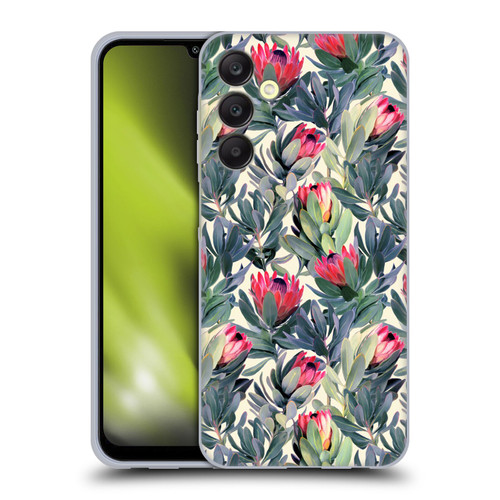 Micklyn Le Feuvre Florals Painted Protea Soft Gel Case for Samsung Galaxy A25 5G