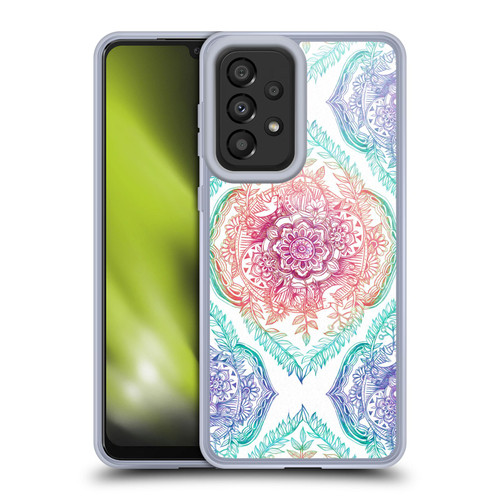Micklyn Le Feuvre Floral Patterns Indian Ink Rainbow Version Soft Gel Case for Samsung Galaxy A33 5G (2022)