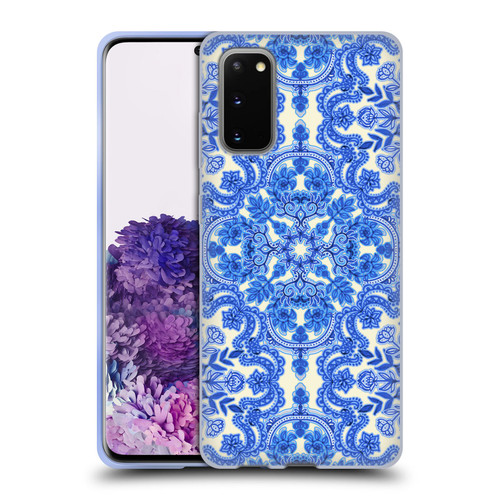Micklyn Le Feuvre Floral Patterns Cobalt Blue And White Soft Gel Case for Samsung Galaxy S20 / S20 5G