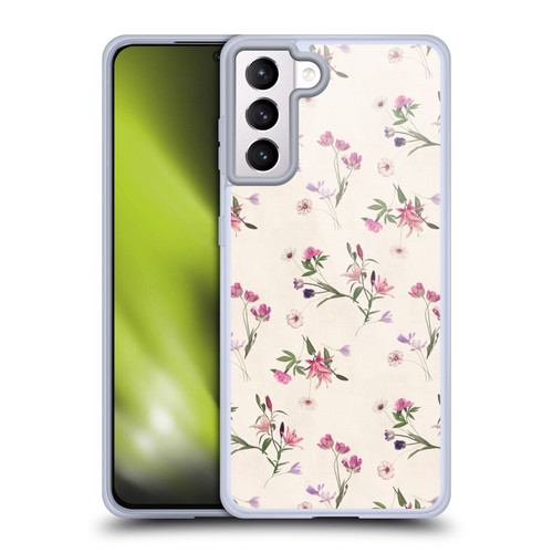 Micklyn Le Feuvre Florals Scattered Soft Gel Case for Samsung Galaxy S21+ 5G & MagSafe