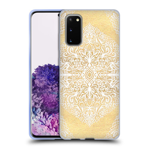 Micklyn Le Feuvre Floral Patterns White Gouache Soft Gel Case for Samsung Galaxy S20 / S20 5G