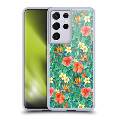 Micklyn Le Feuvre Florals Classic Tropical Garden Soft Gel Case for Samsung Galaxy S21 Ultra 5G & MagSafe