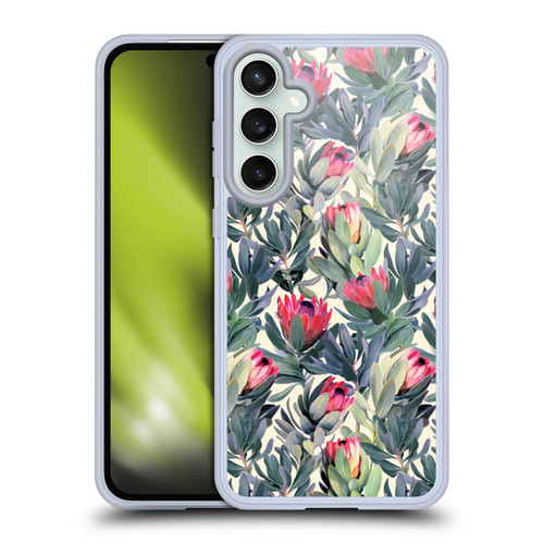 Micklyn Le Feuvre Florals Painted Protea Soft Gel Case for Samsung Galaxy S23 FE 5G & MagSafe