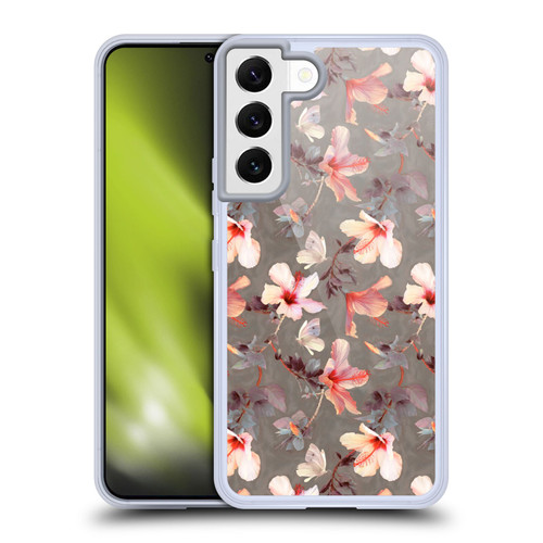 Micklyn Le Feuvre Florals Coral Hibiscus Soft Gel Case for Samsung Galaxy S22 5G & MagSafe