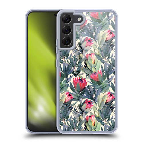 Micklyn Le Feuvre Florals Painted Protea Soft Gel Case for Samsung Galaxy S22+ 5G & MagSafe