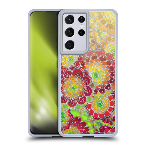 Micklyn Le Feuvre Florals 2 Flying East Soft Gel Case for Samsung Galaxy S21 Ultra 5G & MagSafe