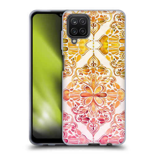 Micklyn Le Feuvre Mandala Sunset Art Nouveau Soft Gel Case for Samsung Galaxy A12 (2020)