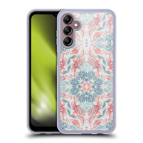 Micklyn Le Feuvre Mandala Fancy Soft Blue Soft Gel Case for Samsung Galaxy A14 5G