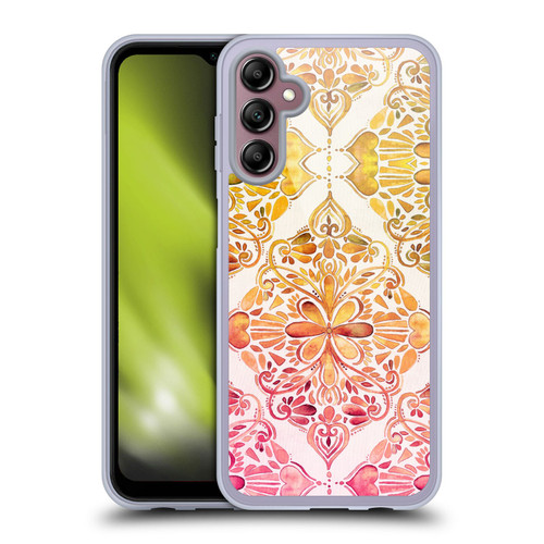 Micklyn Le Feuvre Mandala Sunset Art Nouveau Soft Gel Case for Samsung Galaxy A14 5G