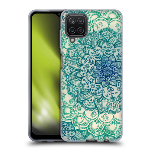 Micklyn Le Feuvre Mandala 3 Emerald Doodle Soft Gel Case for Samsung Galaxy A12 (2020)