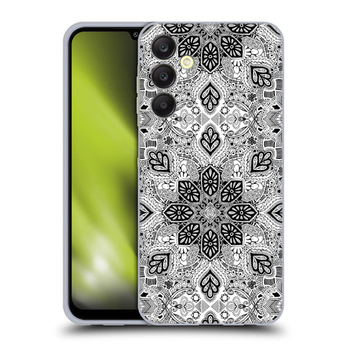Micklyn Le Feuvre Mandala Lace in Monochrome Soft Gel Case for Samsung Galaxy A25 5G